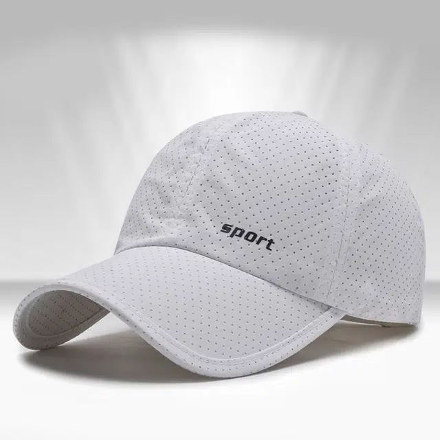 八小万 速干外休闲防晒透气钓鱼遮阳 棉纶 鸭舌帽 男女同款情侣款