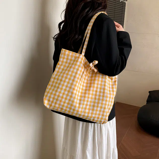 辛巴赫 格子时尚潮流百搭 尼龙 单肩包 女款 多色