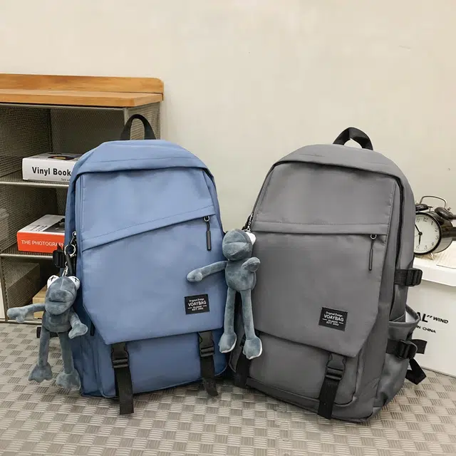 辛巴赫 时尚百搭休闲潮流学生背包 尼龙 双肩包 常规 男女同款情侣款 紫色