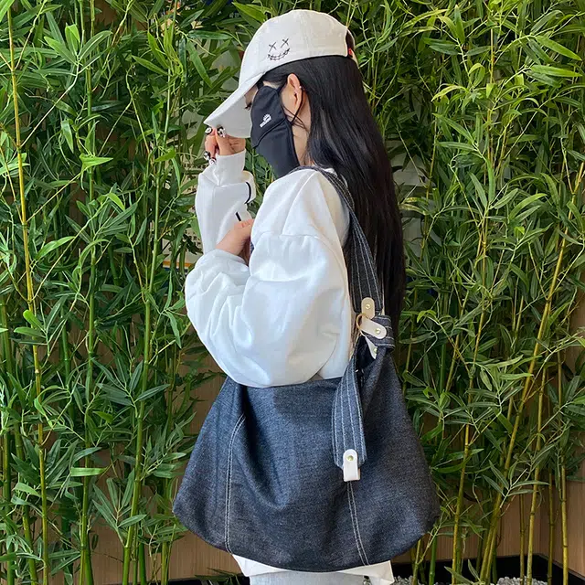辛巴赫 复古慵懒简约时尚百搭 牛仔布 单肩包 常规 女款 多色