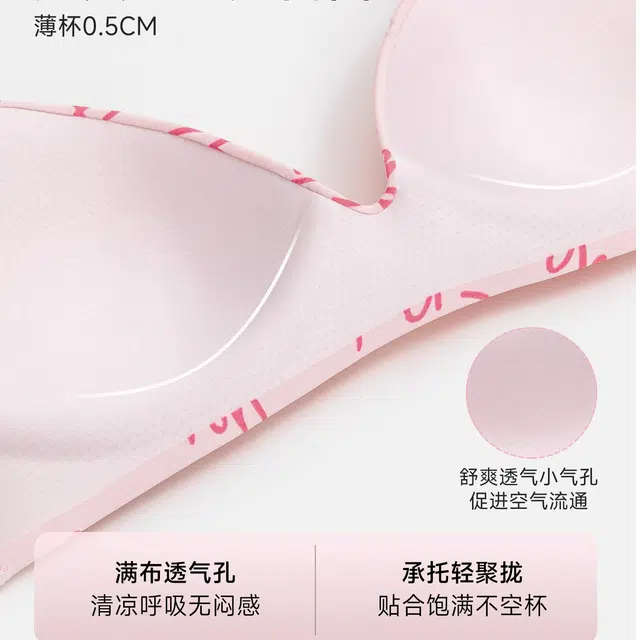 艾诗塔  聚拢内衣小胸显大软支撑防下垂字母肩带无钢圈舒适无痕透气文胸 女款