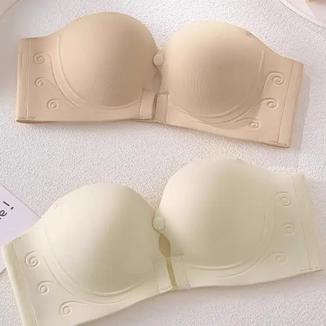 艾诗塔 小胸聚拢不掉不空杯防滑抹胸文胸 女款