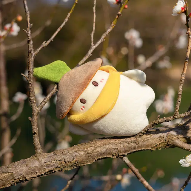 歪瓜出品 桃源深处有人家 肩上磁吸包包挂饰可爱毛绒公仔  谷圈挂件