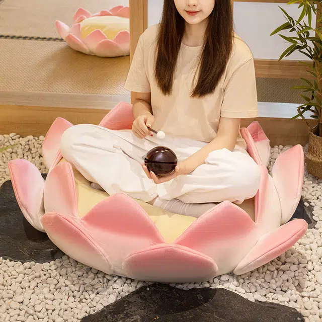 歪瓜出品 好运莲莲坐垫 少女心黑莲花沙发屁垫 动漫周边