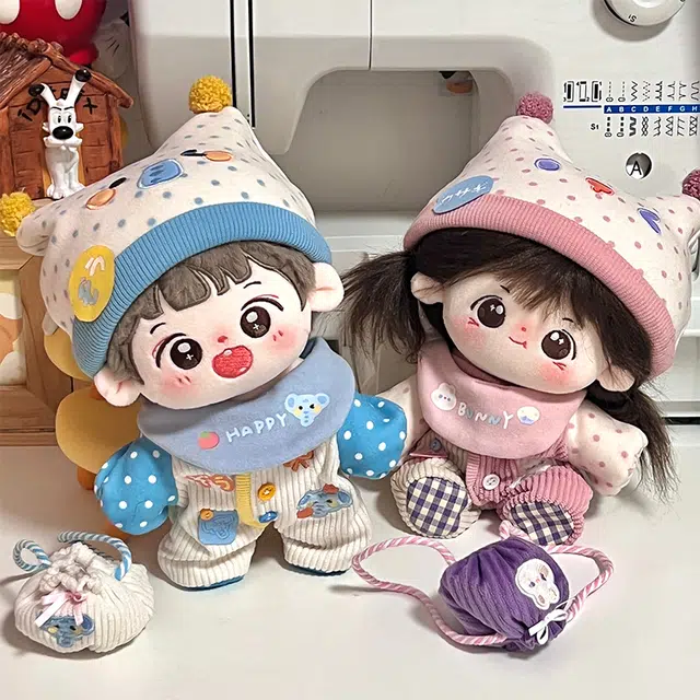 歪瓜出品 宇宙商店 宝宝睡眠研究所爬爬服 无属性棉花娃衣套装 玩偶周边 可爱百搭