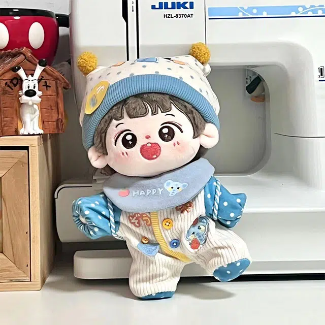 歪瓜出品 宇宙商店 宝宝睡眠研究所爬爬服 无属性棉花娃衣套装 玩偶周边 可爱百搭