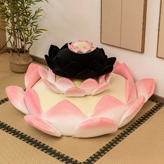 歪瓜出品 好运莲莲坐垫 少女心黑莲花沙发屁垫 动漫周边