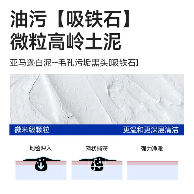 尊蓝 净肤控油蓝泥膜 护肤套装 深层清洁保湿 亚马逊白泥面膜/去黑头洁面乳/赋活水/面霜