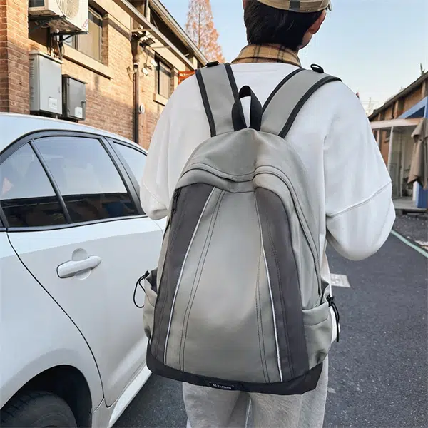 度森袋鼠 大容量设计感撞色旅行通用轻便 尼龙 双肩包 常规 男女同款情侣款 多色