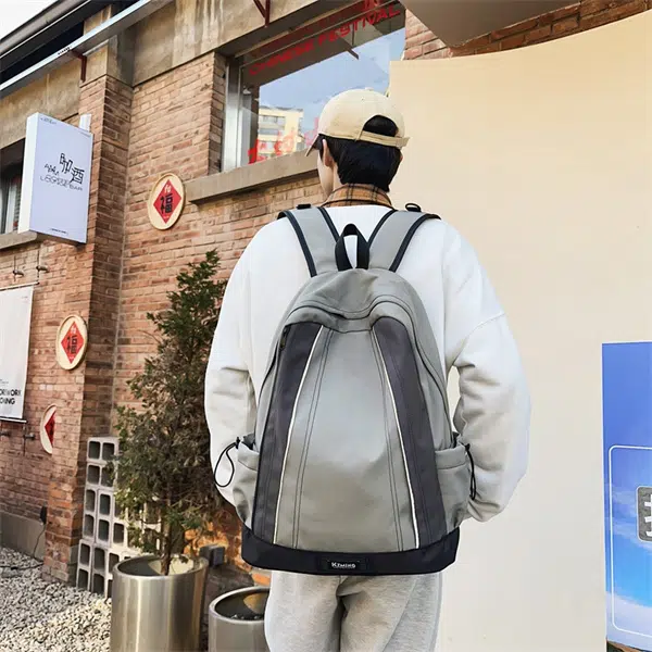 度森袋鼠 大容量设计感撞色旅行通用轻便 尼龙 双肩包 常规 男女同款情侣款 多色