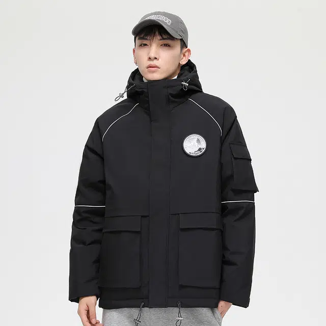 雅鹿 加厚保暖极简城市户外百搭舒适柔软羽绒服 男款