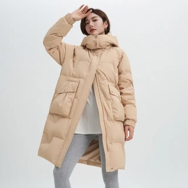 雅鹿 保暖抗寒时尚极简纯色舒适极寒户外羽绒服 女款