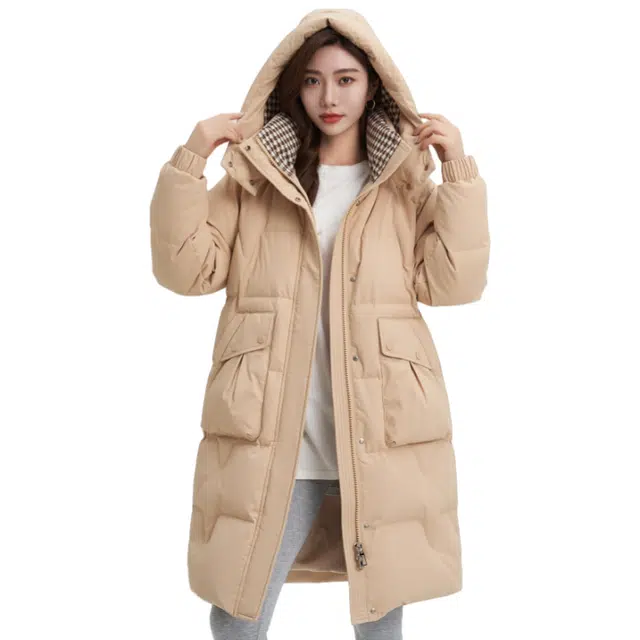 雅鹿 保暖抗寒时尚极简纯色舒适极寒户外羽绒服 女款