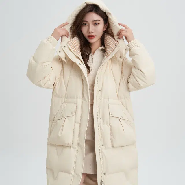 雅鹿 保暖抗寒时尚极简纯色舒适极寒户外羽绒服 女款