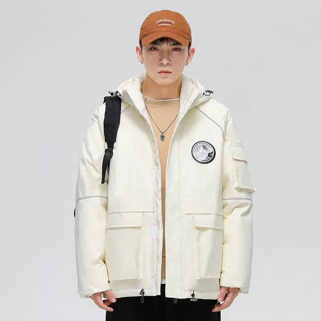 雅鹿 加厚保暖极简城市户外百搭舒适柔软羽绒服 男款