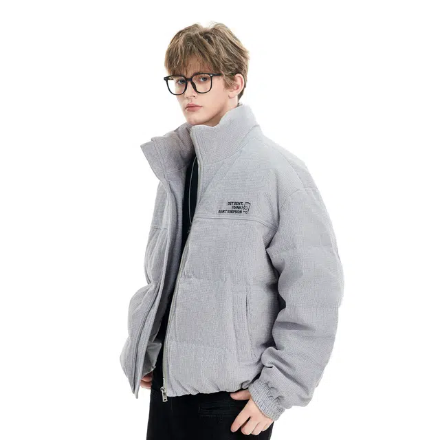 The Simpsons Waffle Texture Down Jacket