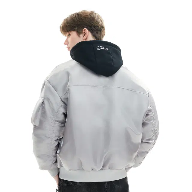The Simpsons Reflective Metallic Flight Jacket