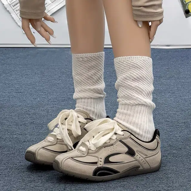 超纤皮 小众设计经典复古青春学院风百搭时尚运动通勤 低帮 生活休闲鞋 男女同款 沙色