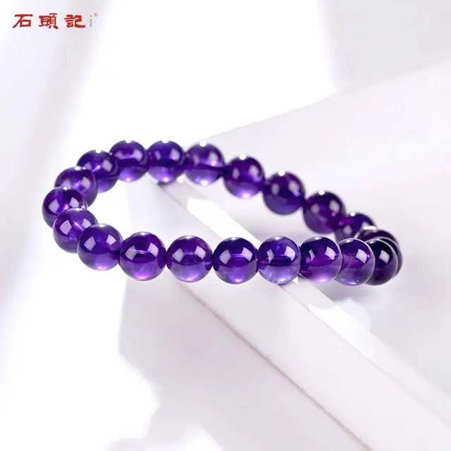 石头记 九紫离火 紫气东来 小众转运佛珠串珠 招财纳福转运旺事业疗愈能量磁场#好运 礼盒装天然 紫水晶 手串 男女同款情侣款