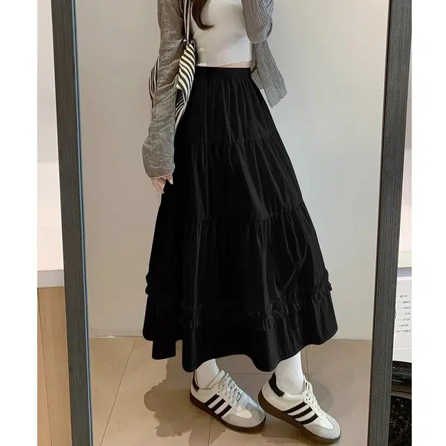 依钗 多风格设计感垂坠感显瘦长款裙装休闲长裙 女款