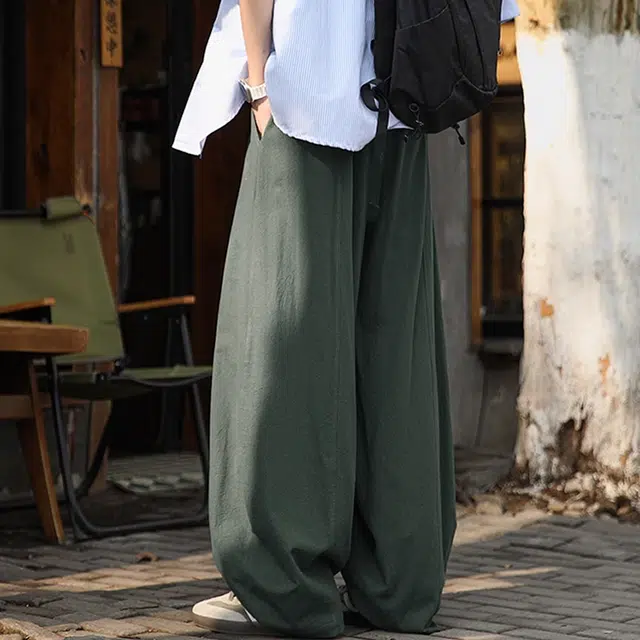 零氏 潮牌美式慵懒风宽松运动直筒休闲裤 男女同款