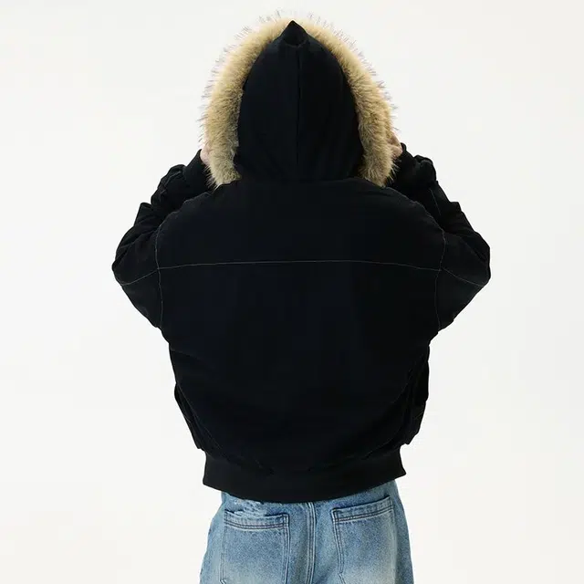 零氏 派克服短款座山雕大毛领连帽加厚保暖宽松棉衣冬季外套美式复古棉服 男女同款