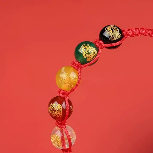 妈妈的礼物 五路财神 八方来财好运连连 简约百搭民族风新中式高级感手饰 国风国潮设计感复古小众 玛瑙 手链 女款