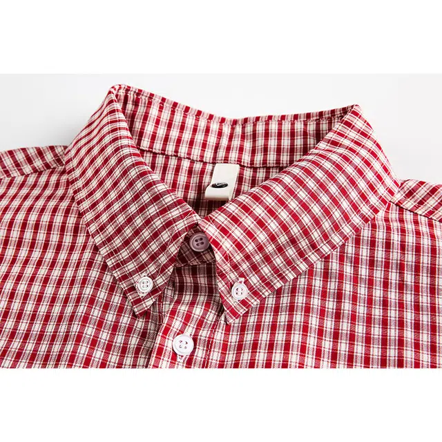 欧路得 美式复古薄款防晒休闲百搭宽松短袖衬衫 男款