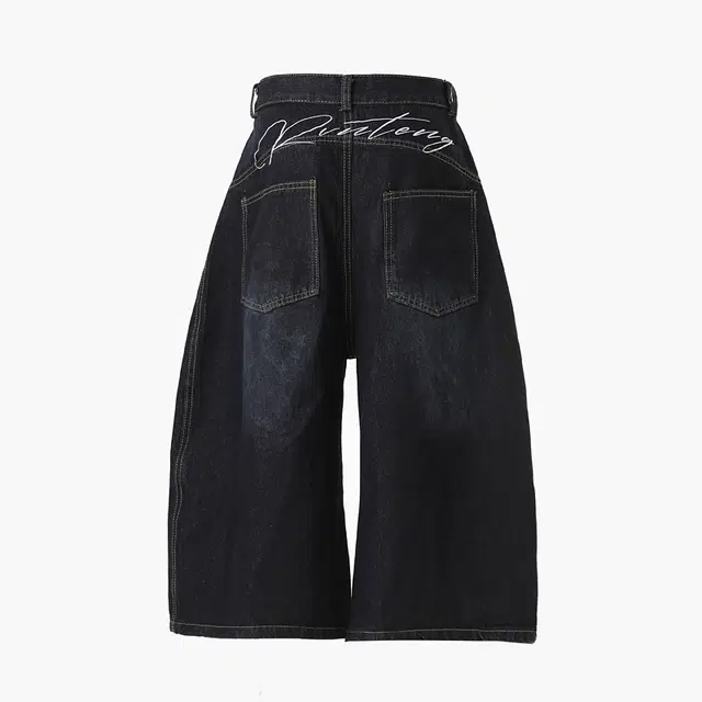 欧路得 美式弯刀复古宽松阔腿百搭舒适休闲七分牛仔短裤 男款