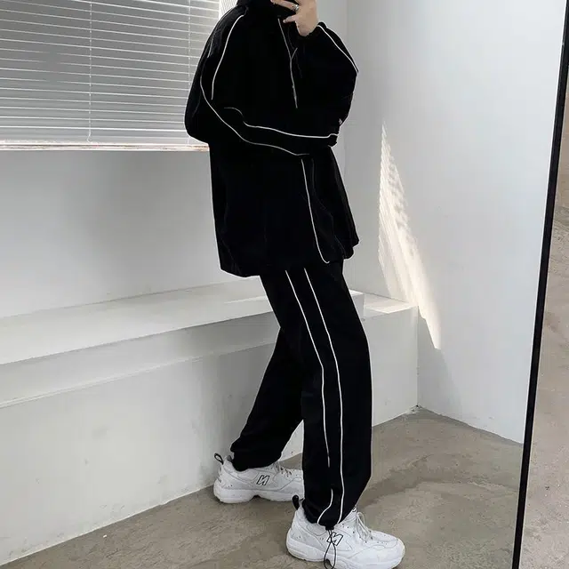 玉儿恋 复古立领潮流宽松百搭夹克外套 男款 黑色