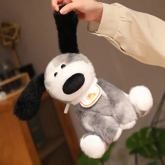 爱冰清 呆萌犬 超可爱狗狗花犬 玩偶 毛绒公仔
