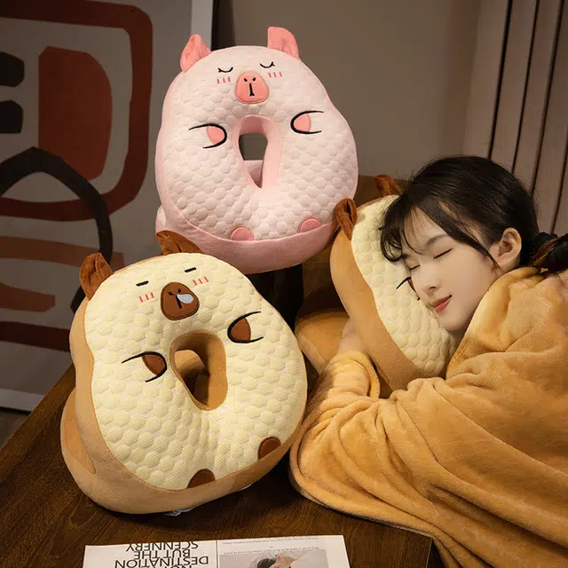 爱冰清 午睡枕 趴睡枕 护颈枕 玩偶周边