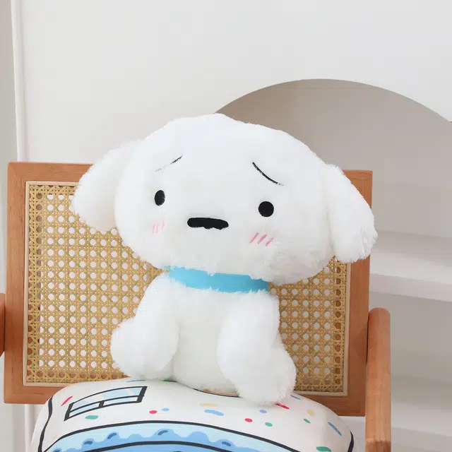 爱冰清 可爱小白双肩包 毛绒小狗 玩偶周边