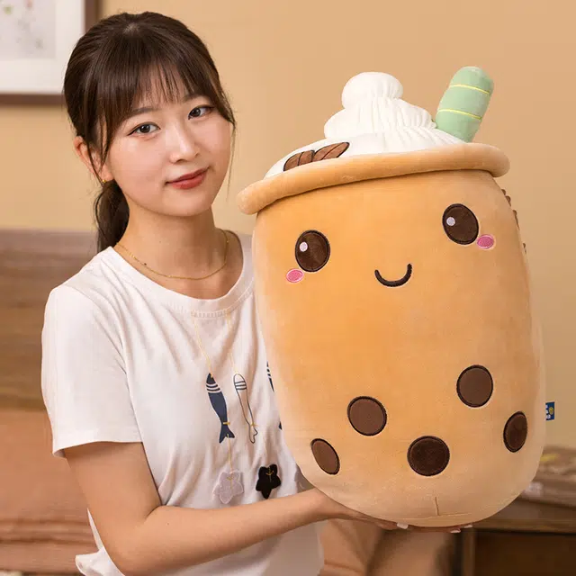 爱冰清 萌果奶茶杯抱枕 布娃娃 玩偶 毛绒公仔