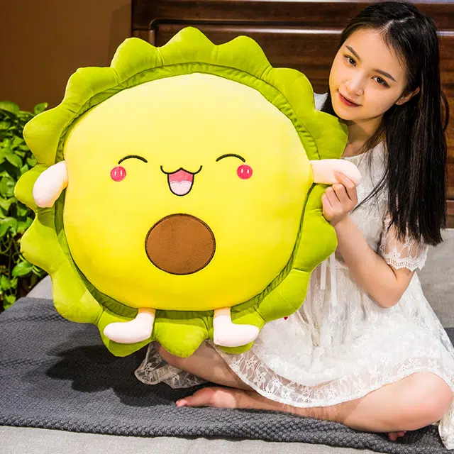 爱冰清 牛油果靠枕抱枕 玩偶周边
