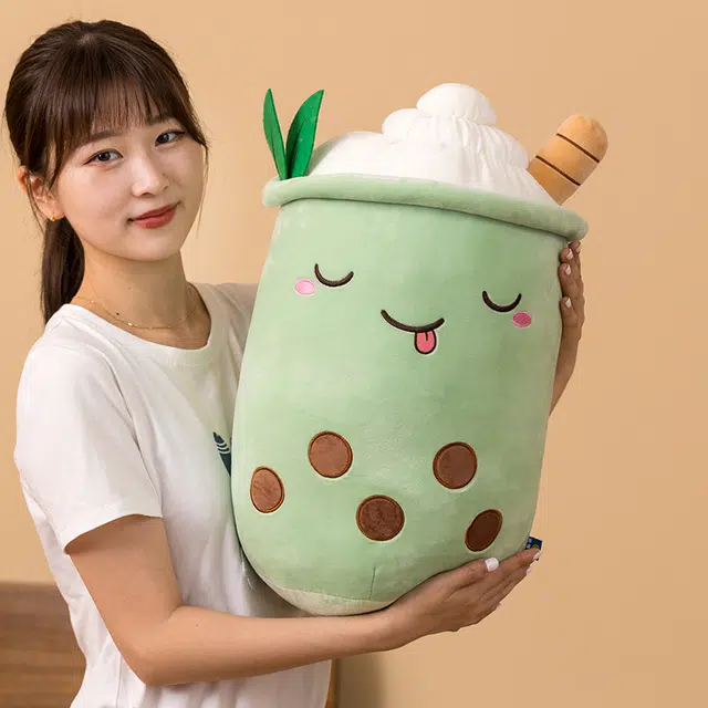 爱冰清 萌果奶茶杯抱枕 布娃娃 玩偶 毛绒公仔