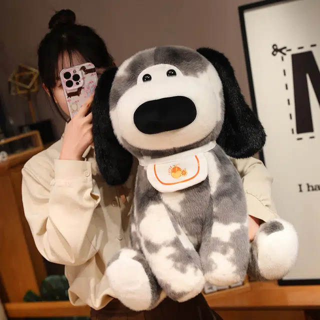 爱冰清 呆萌犬 超可爱狗狗花犬 玩偶 毛绒公仔