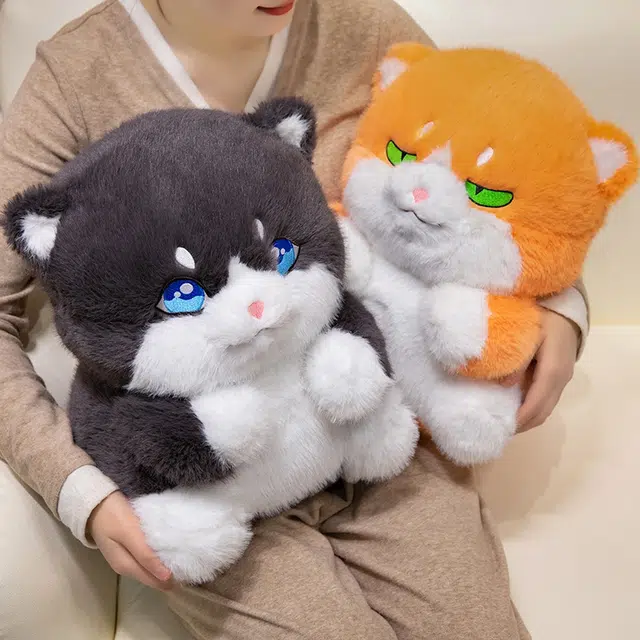爱冰清 可爱呆萌肥崽 墩墩猫 安抚小猫 玩偶 毛绒公仔