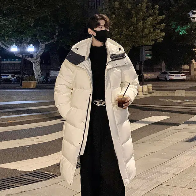 雅鹿 青少年纯色加厚氛围感保暖宽松休闲百搭羽绒服 男女同款