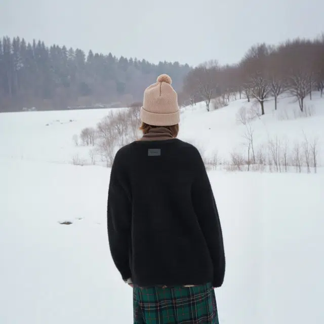雅鹿 慵懒风仿水貂绒潮流百搭宽松休闲可爱猫咪图案印花套头圆领长袖毛衣 男女同款