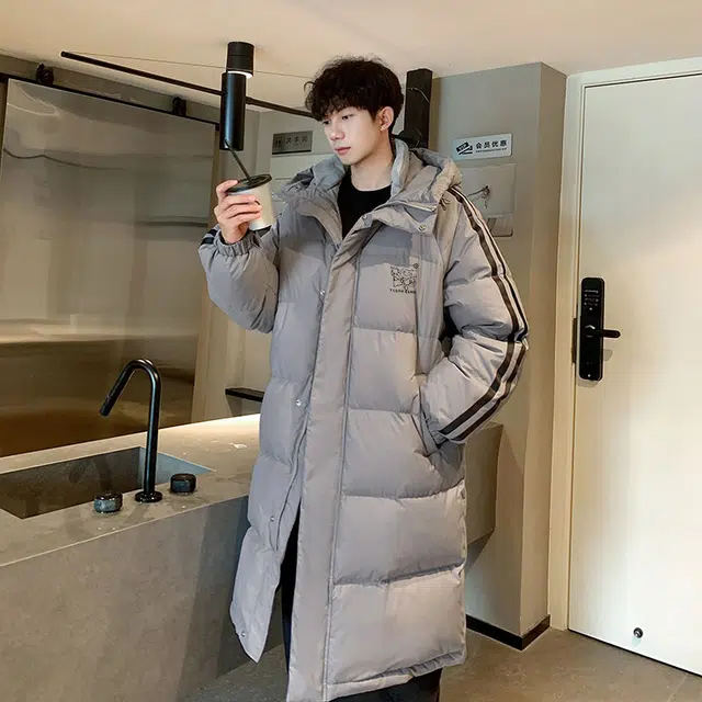 雅鹿 日系新潮基础款纯色防风保暖连帽羽绒服 男女同款