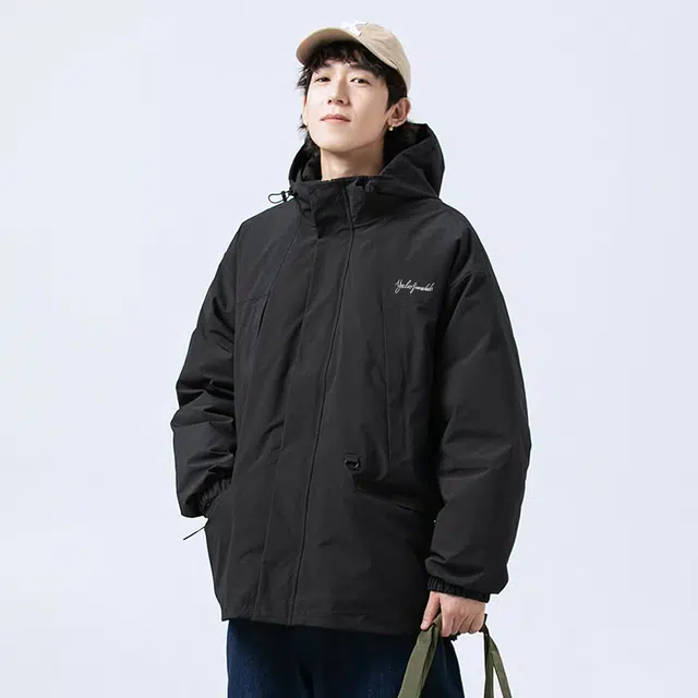 雅鹿  时尚运动户外三合一运动基础加绒加厚保暖宽松休闲  防水防风防雨其他冲锋衣 男女同款