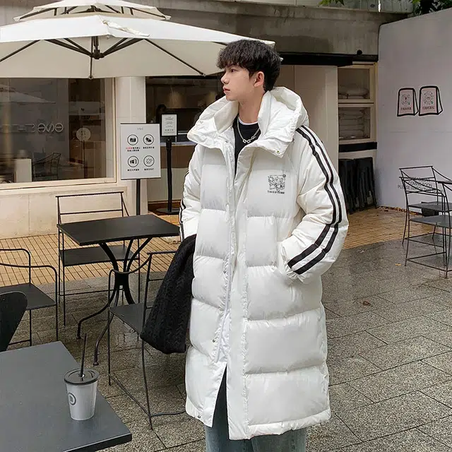 雅鹿 日系新潮基础款纯色防风保暖连帽羽绒服 男女同款