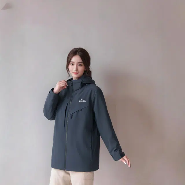 雅鹿 都市机能纯色保暖宽松休闲百搭连帽加厚防风羽绒服 男女同款