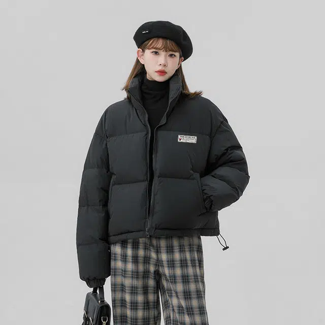 雅鹿 复古加厚保暖短款显高显瘦防风立领面包服厚实感学院风百搭时尚潮流氛围感休闲宽松直筒舒适夹克外套 男女同款