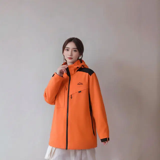 雅鹿 都市机能纯色保暖宽松休闲百搭连帽加厚防风羽绒服 男女同款