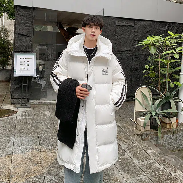 雅鹿 日系新潮基础款纯色防风保暖连帽羽绒服 男女同款