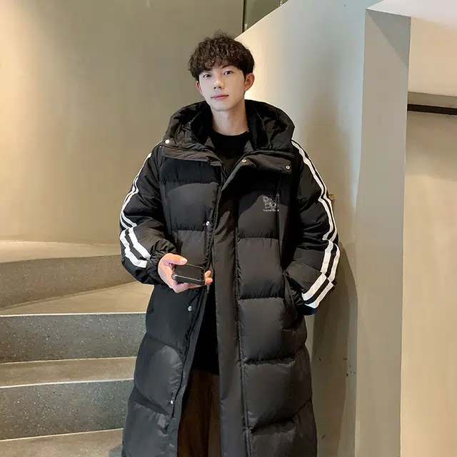 雅鹿 日系新潮基础款纯色防风保暖连帽羽绒服 男女同款