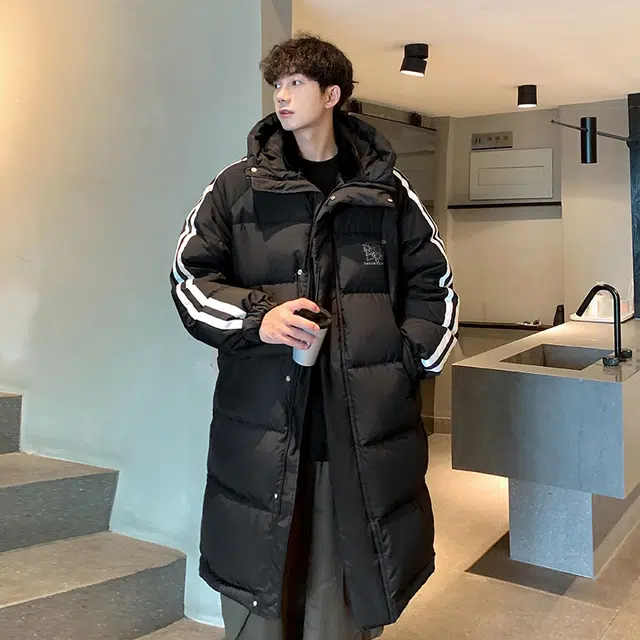 雅鹿 日系新潮基础款纯色防风保暖连帽羽绒服 男女同款