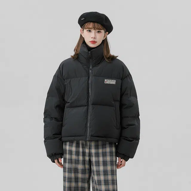 雅鹿 复古加厚保暖短款显高显瘦防风立领面包服厚实感学院风百搭时尚潮流氛围感休闲宽松直筒舒适夹克外套 男女同款